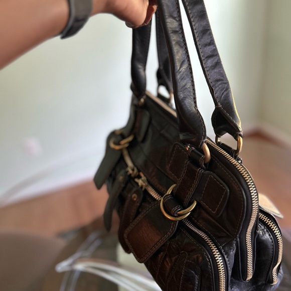 Chloe Quilted Bay Satchel Top Handle Bag - Picture 4 of 9